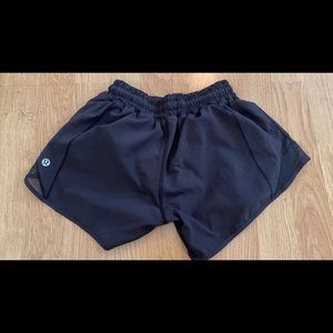 Black Lululemon shorts size 2